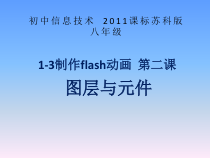 1.3.1《制作计算机动画之元件》PPT课件3-八年级信息技术【苏科版】