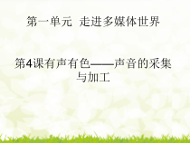 《声音的采集与加工》PPT课件1-八年级上册信息技术【西师大版】