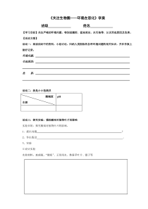 《第一节 关注生物圈——环境在恶化》学案-苏教版生物七年级下册