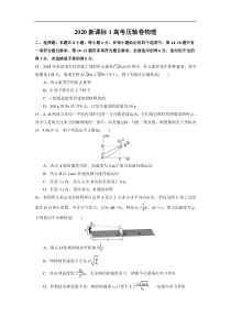 2020年全国卷Ⅰ高考压轴卷理综物理部分（解析版）