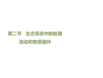 《第二节 生态系统中的能力流动和物质循环》PPT课件2-苏教版生物八年级上册