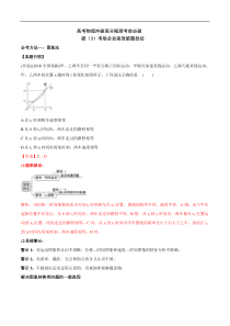 高考物理考前冲刺（3）考场必会高效破题技法 (含详解)