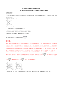高考物理考前冲刺（4）考场必会的必考、常考高效破题技法猜押练 (含详解)