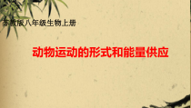 《第一节 动物运动的形式和能量供应》PPT课件1-苏教版生物八年级上册