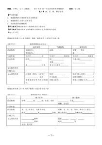 《第一节 五彩缤纷的植物世界》学案-苏教版生物八年级上册