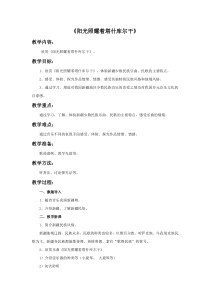第一单元《阳光照耀着塔什库尔干》教案-八年级下册音乐【冀少版】