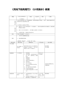 《月光下的凤尾竹》教案 (2)-八年级上册音乐【辽海版】