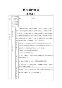 《第四节 地形图的判读》教学设计4-人教版地理七年级上册