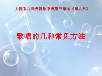 《☆东北风》PPT课件2-九年级下册音乐【人音版】